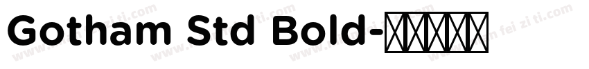 Gotham Std Bold字体转换